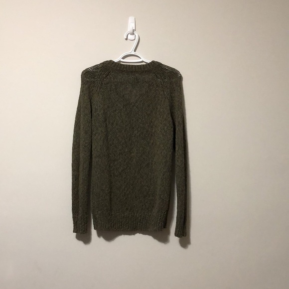 2 ROOTS Sweaters. Green and Oat SzS Soft 90% Cotton and 10% Raime. - Picture 3 of 9